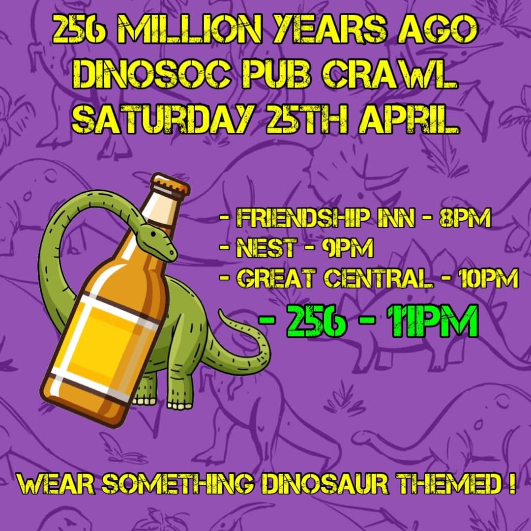 Dinosoc Pub Crawl